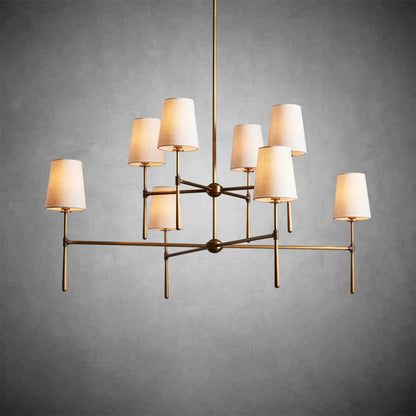 Rhodes 2 - Tier Round Chandelier - GILDLAMPS