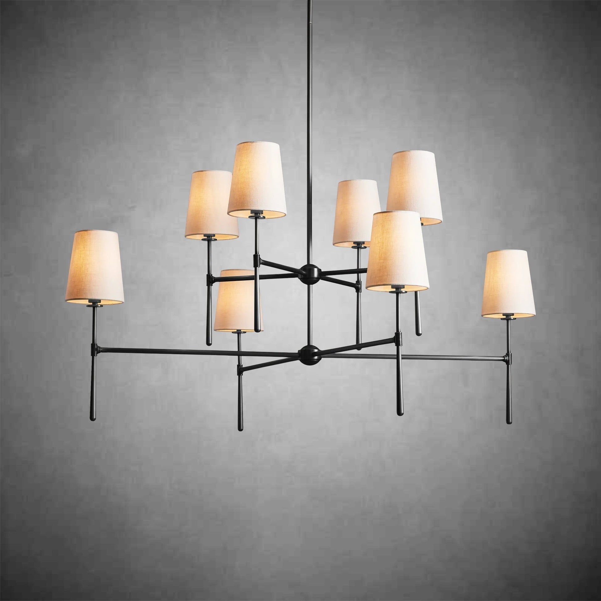 Rhodes 2 - Tier Round Chandelier - GILDLAMPS