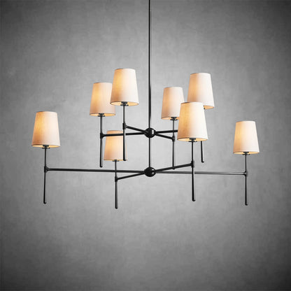 Rhodes 2 - Tier Round Chandelier - GILDLAMPS