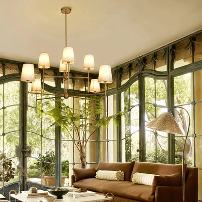 Rhodes 2 - Tier Round Chandelier - GILDLAMPS