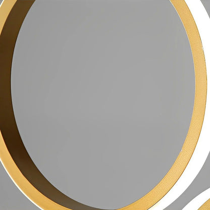 Ring Staircase Chandelier Light Gold LED Ceiling Light - GILDLAMPS