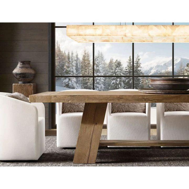 Rivaga Rectangular Calcite Chandelier 54"72'' - GILDLAMPS
