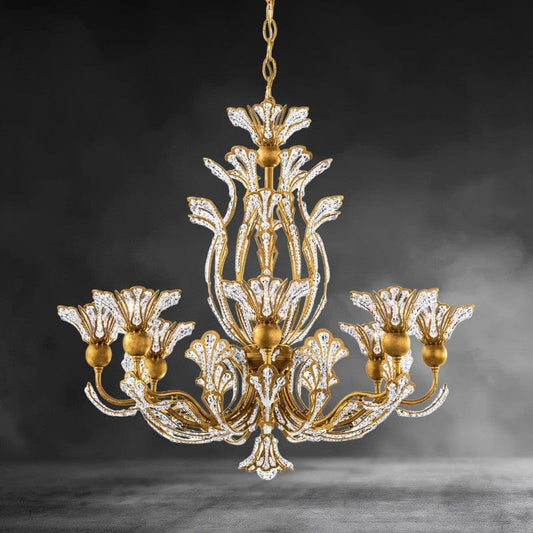 Rivendell 8 Light Crystal Chandelier 26 inch - GILDLAMPS