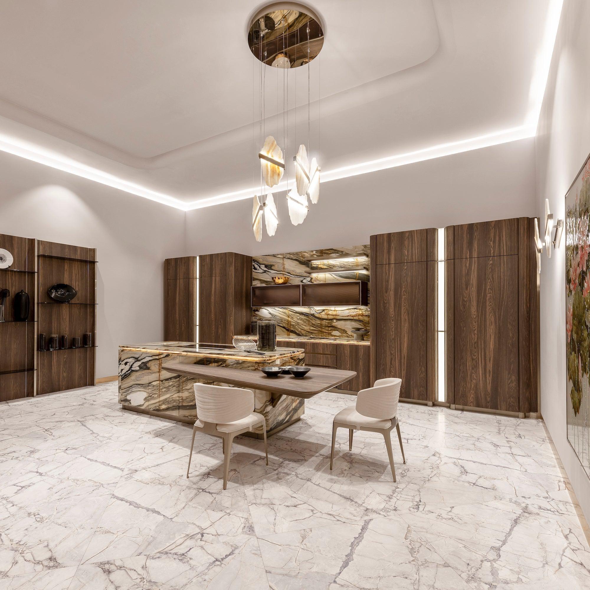 Rock Alabaster Chandelier - GILDLAMPS