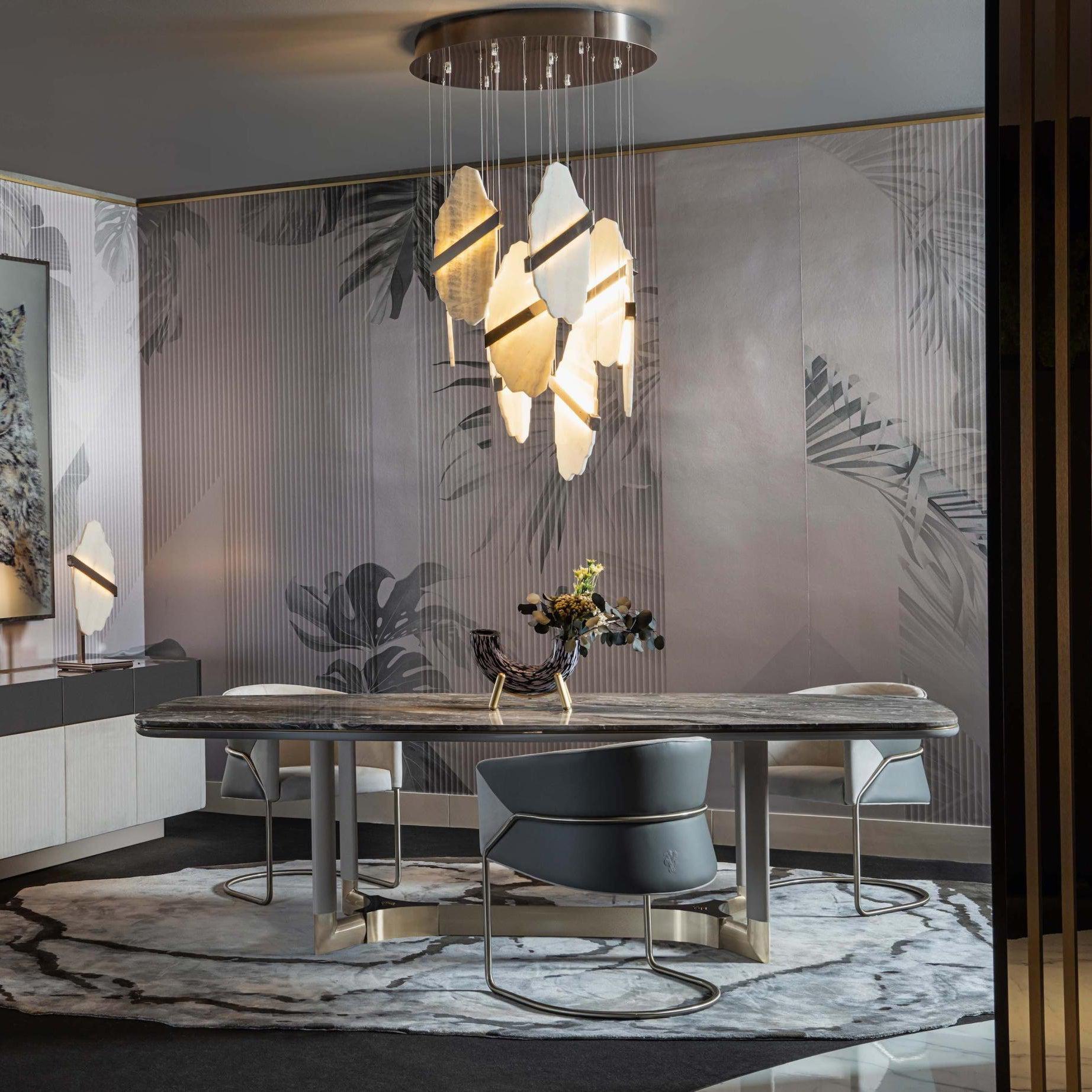 Rock Alabaster Chandelier - GILDLAMPS
