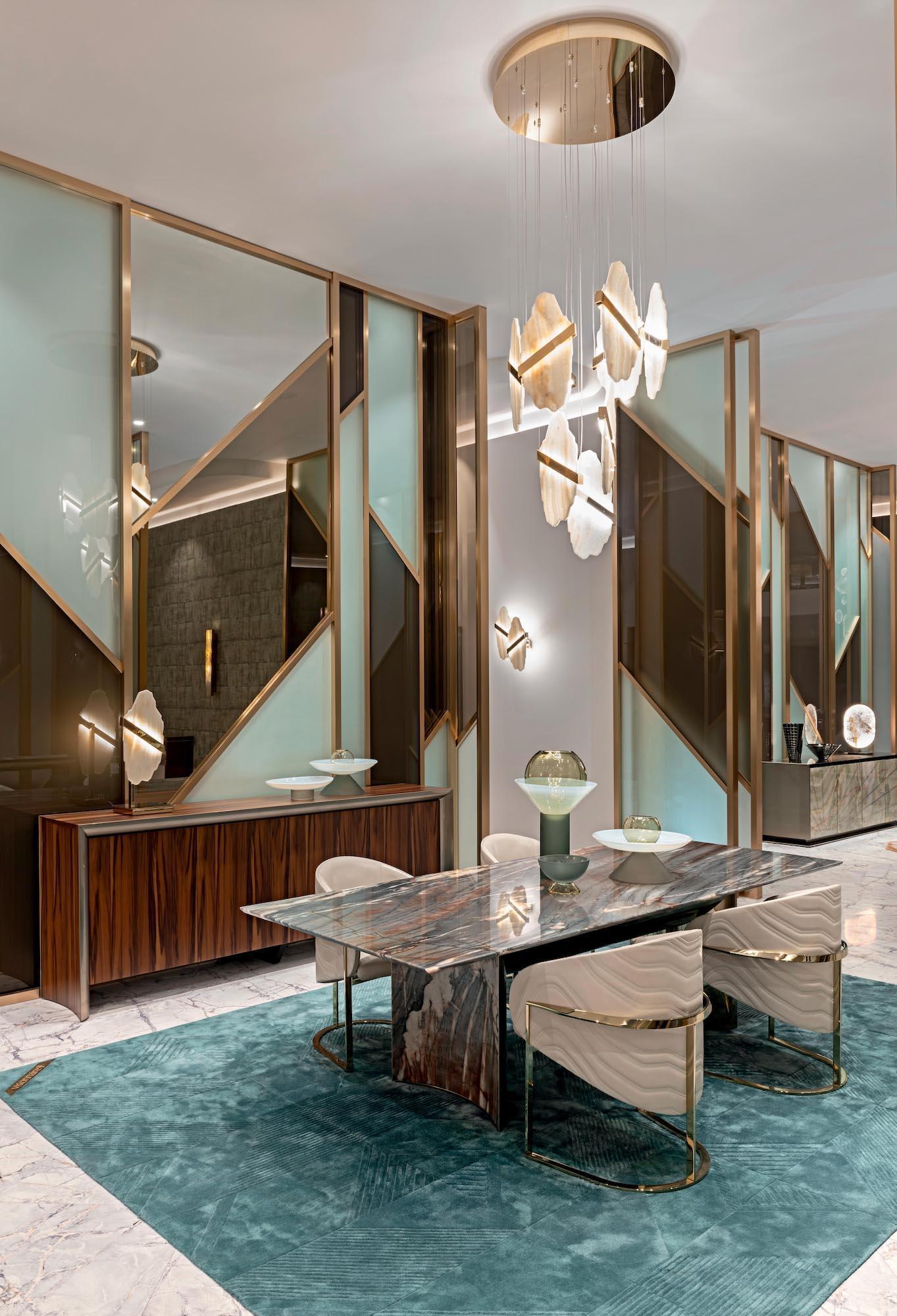 Rock Alabaster Chandelier - GILDLAMPS