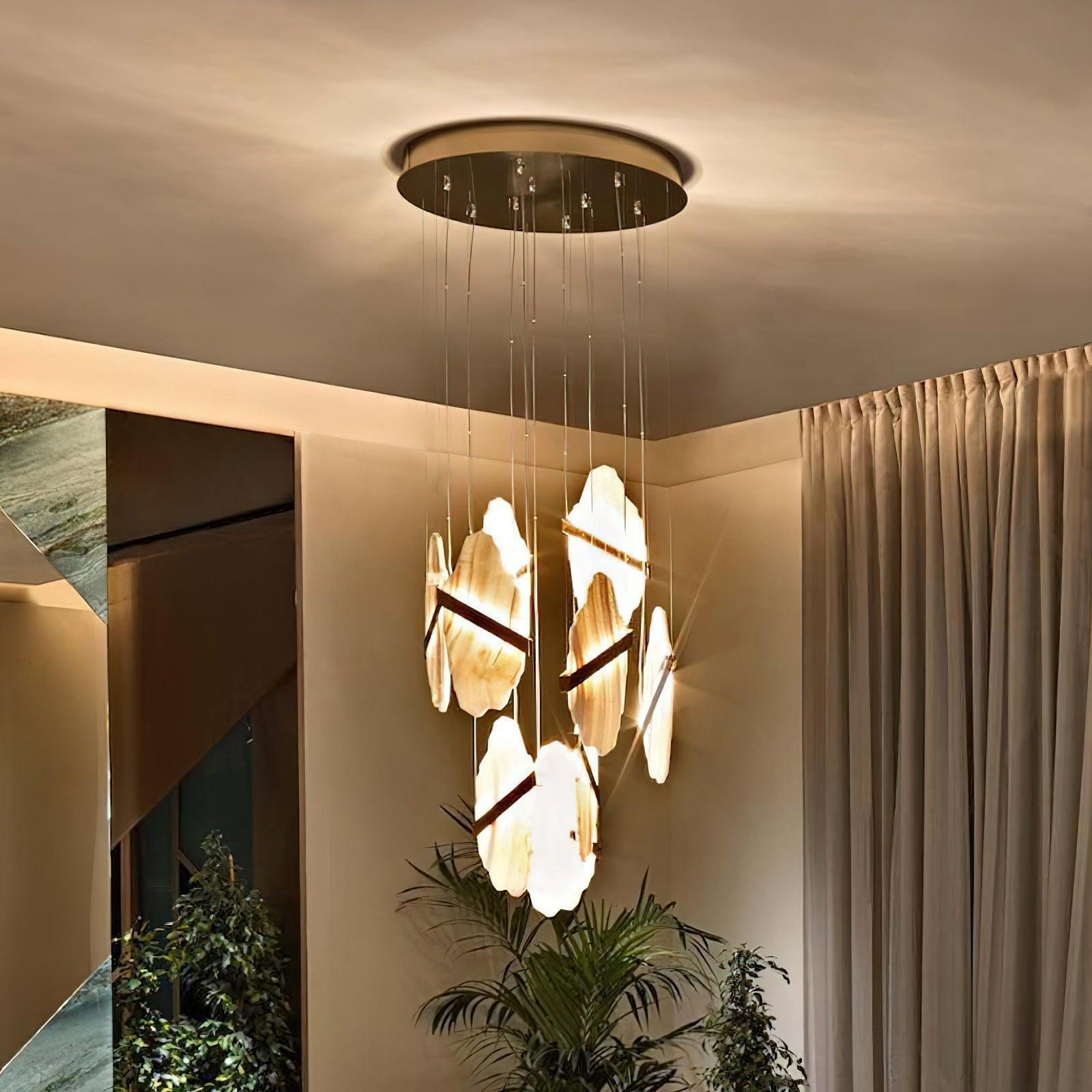 Rock Alabaster Chandelier - GILDLAMPS