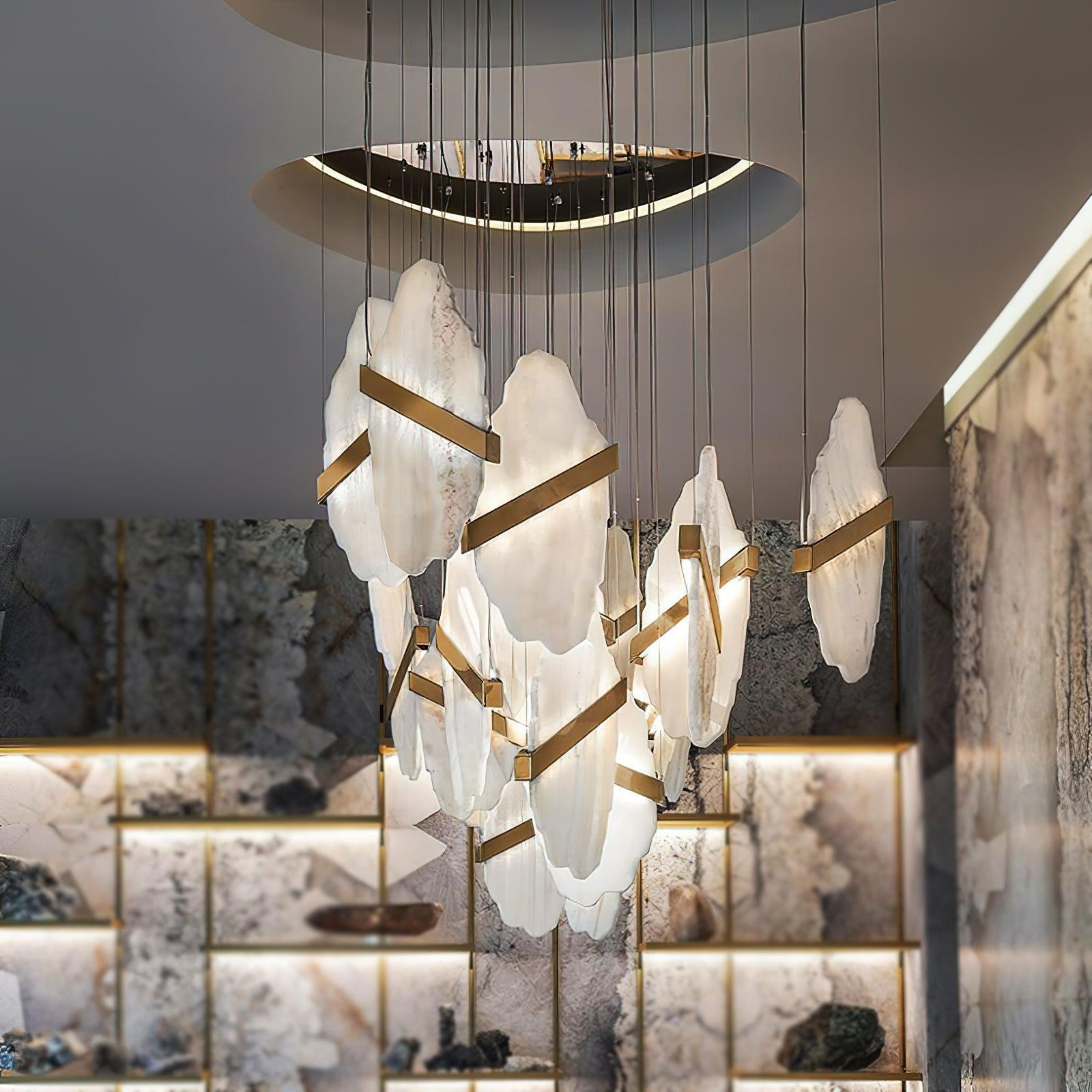 Rock Alabaster Chandelier - GILDLAMPS