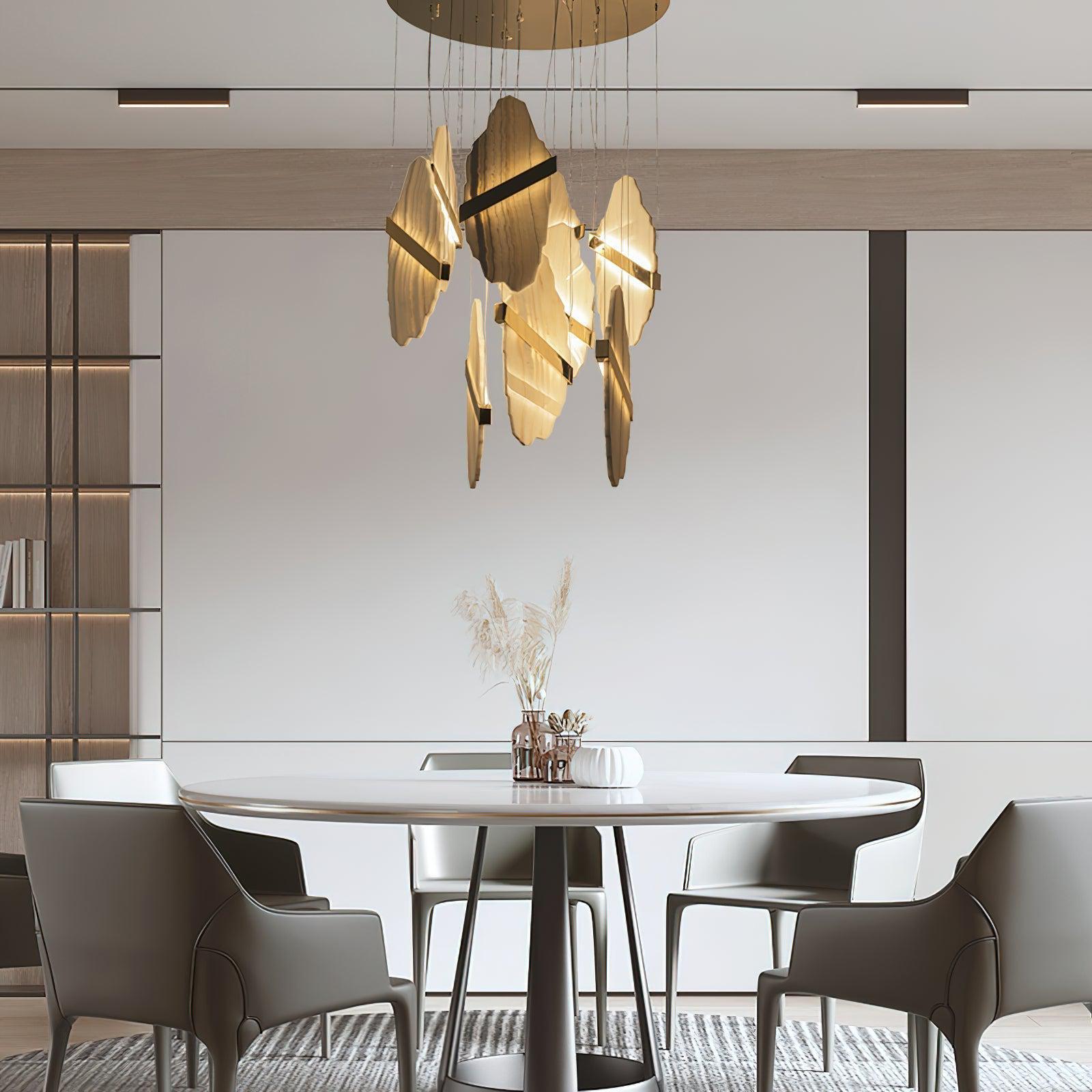 Rock Alabaster Chandelier - GILDLAMPS