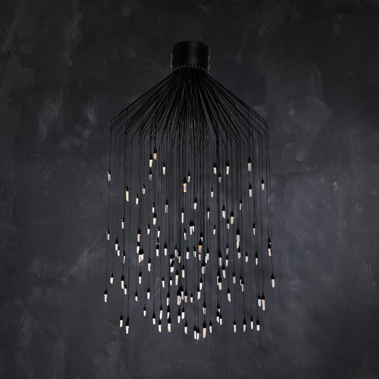 Rock Crystal Rain Large Flushmount - GILDLAMPS