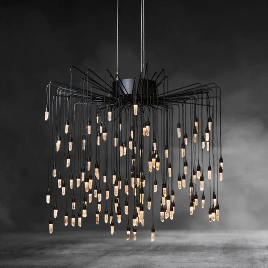 Rock Crystal Rain Pendant - GILDLAMPS