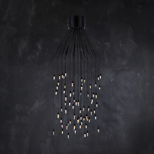 Rock Crystal Rain Small Flushmount - GILDLAMPS