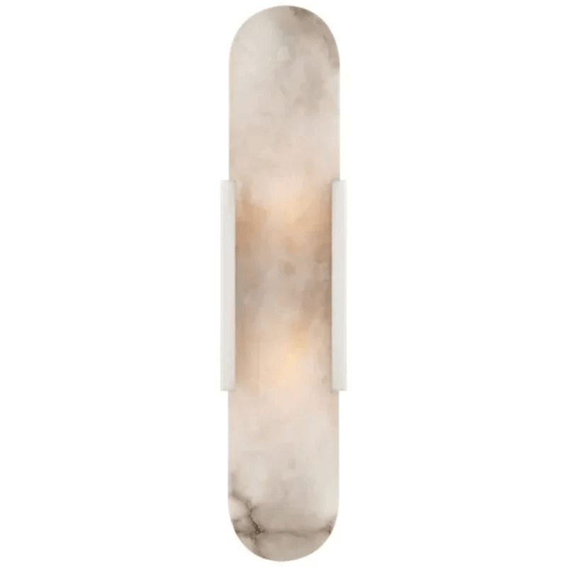 Rowan Modern Alabaster Wall Sconce 20"H, 28"H - GILDLAMPS