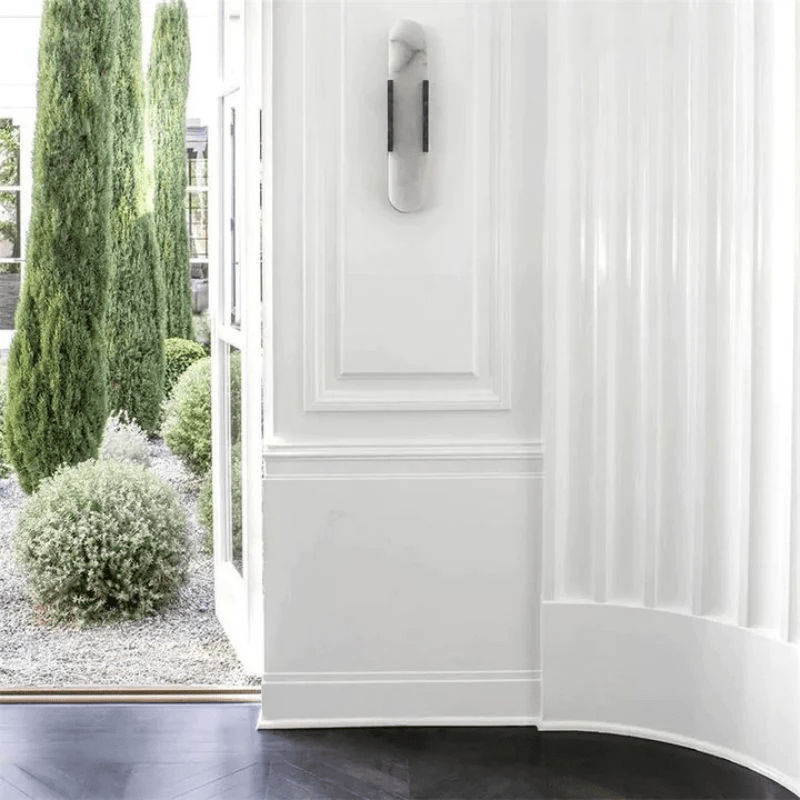 Rowan Modern Alabaster Wall Sconce 20"H, 28"H - GILDLAMPS