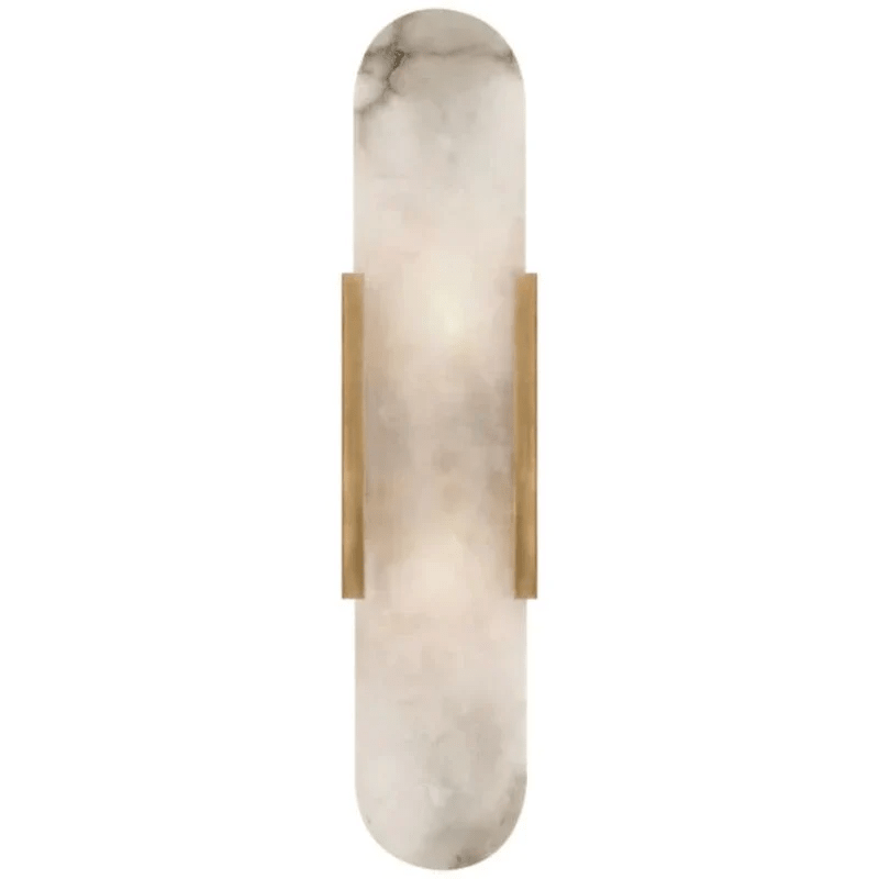 Rowan Modern Alabaster Wall Sconce 20"H, 28"H - GILDLAMPS