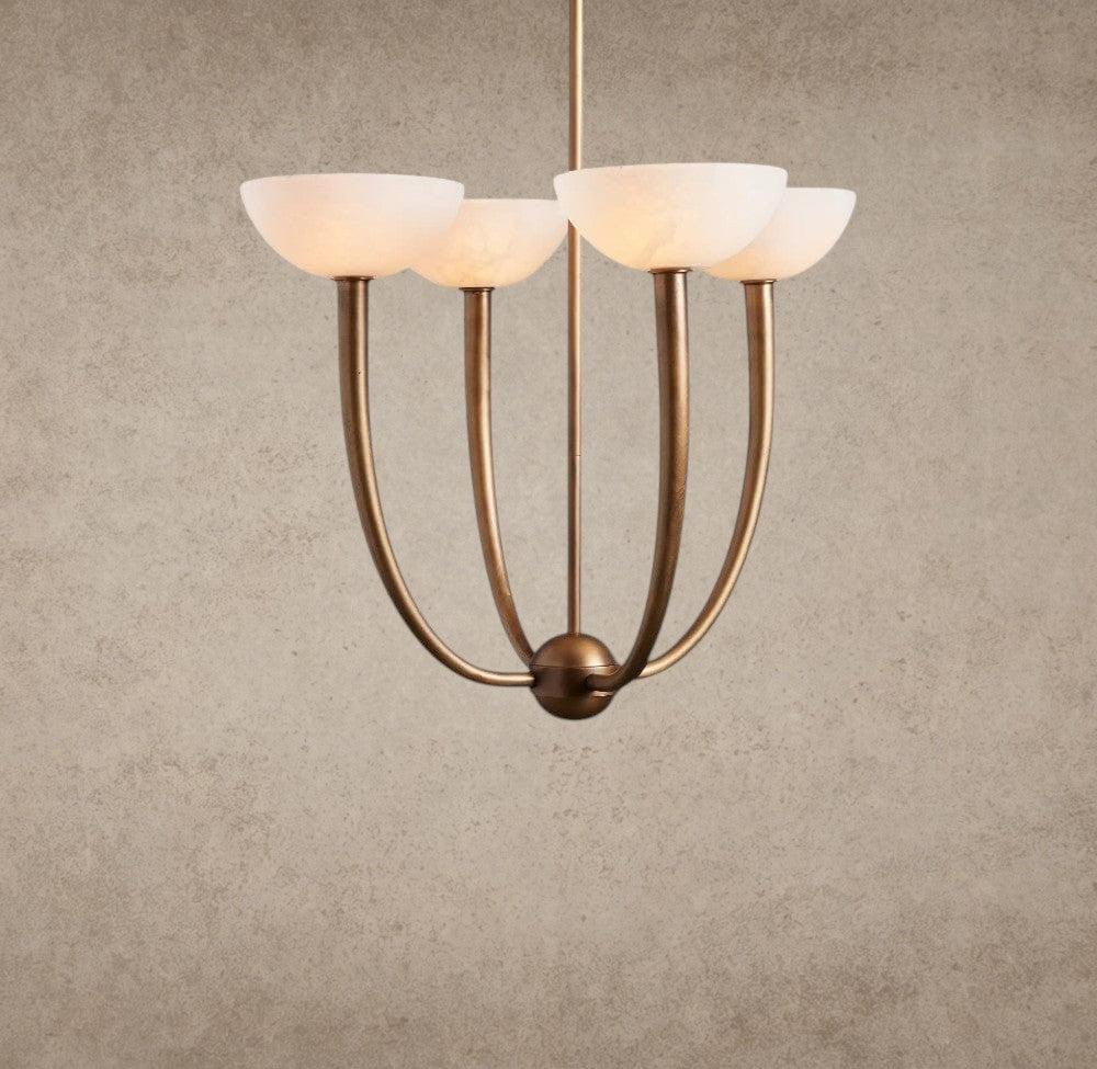 Saguaro Alabaster Chandelier 22 inch, 42 inch