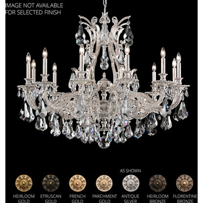 Saphie 12 Light Chandelier Heirloom Bronze Heritage - GILDLAMPS