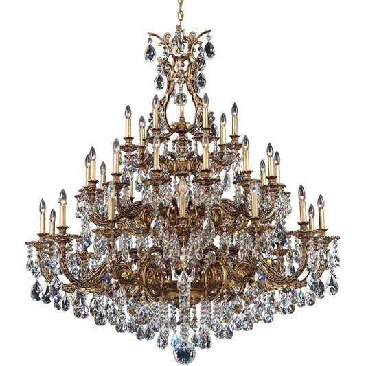 Saphie 35 Light Chandelier Heirloom Bronze 55in Diameter - GILDLAMPS