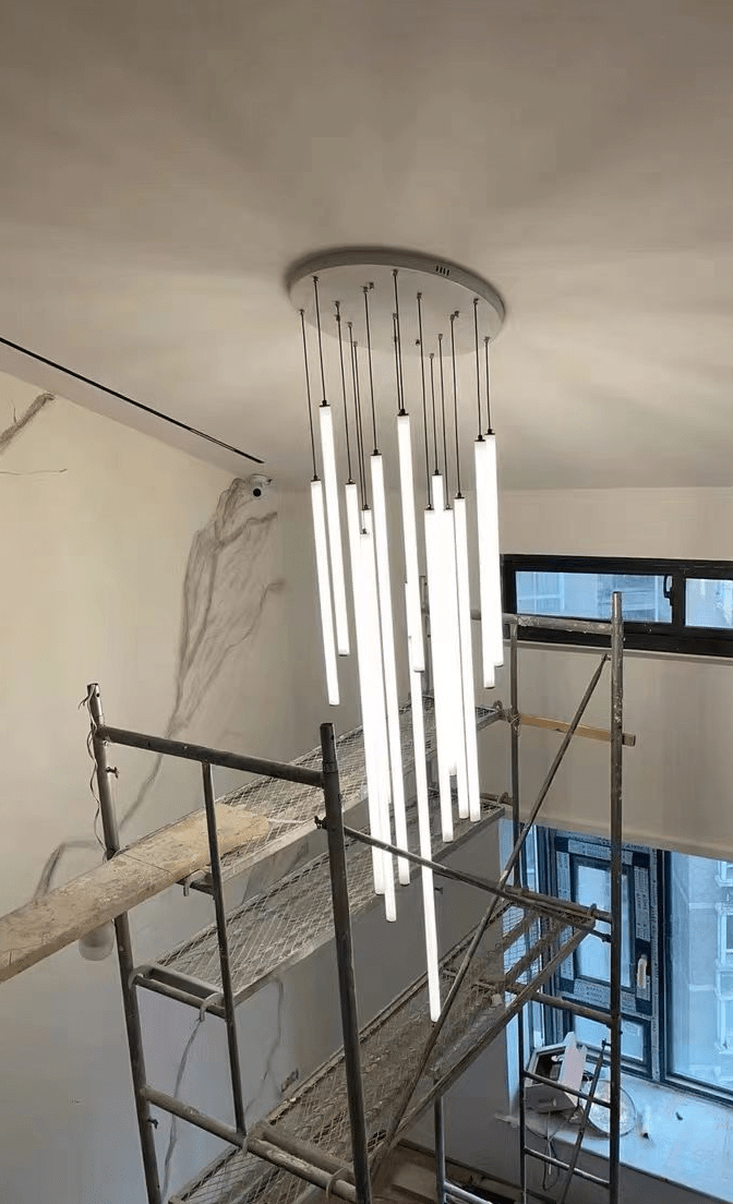 Scandinavia Minimalist White Pendant Light for Bedside/Dining Room/Staircase - GILDLAMPS