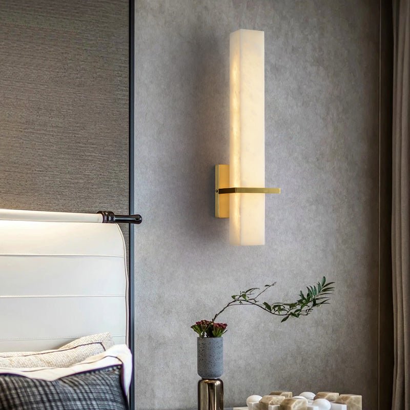 Serene Alabaster Linear Sconce - GILDLAMPS