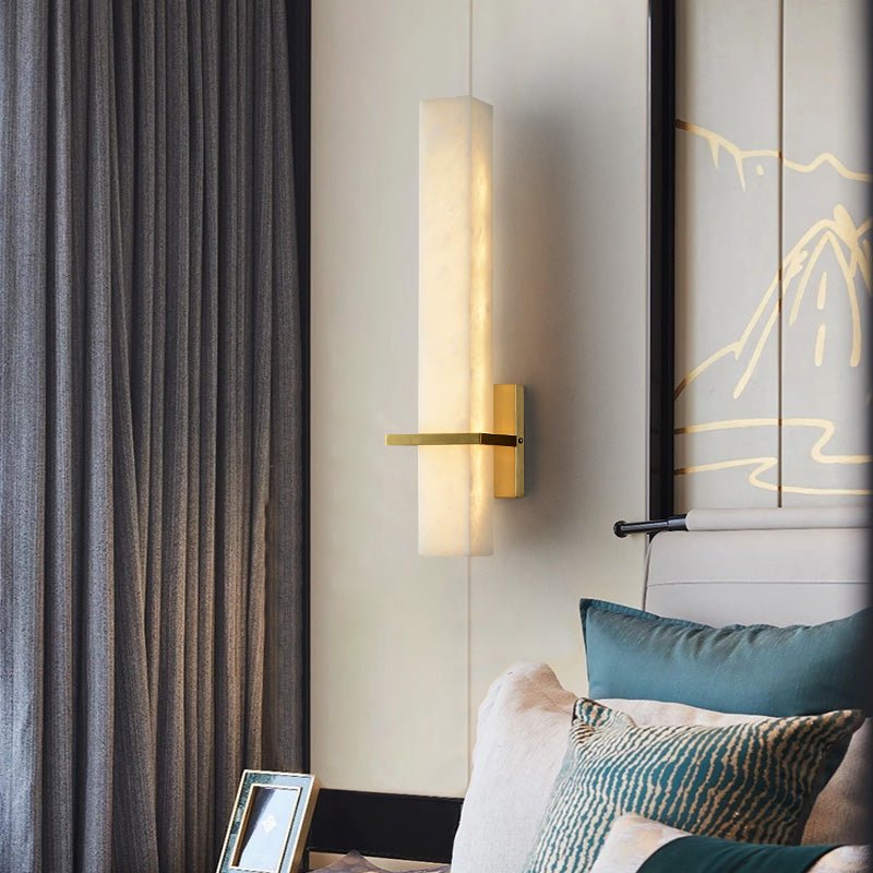Serene Alabaster Linear Sconce - GILDLAMPS