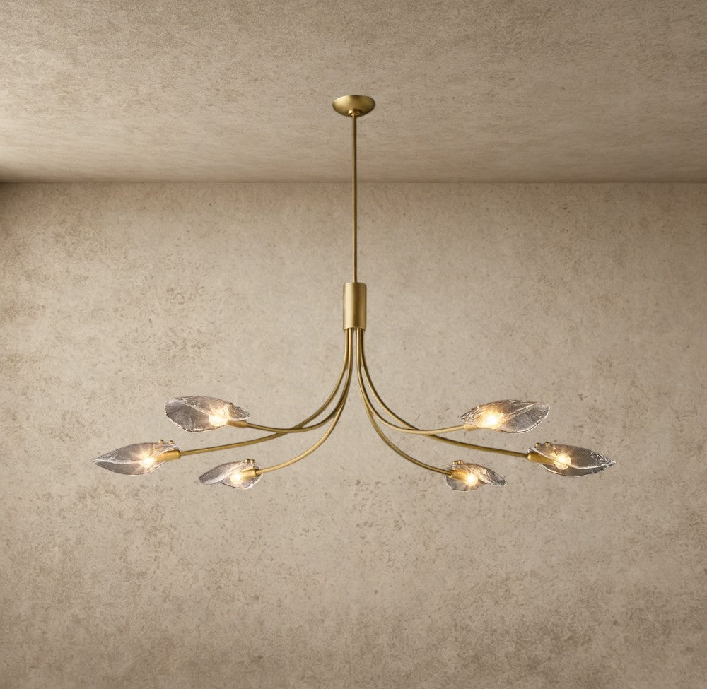 Shell Clear Glass Chandelier