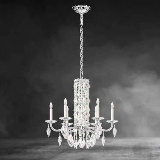 Siena 6 - light Crystal Chandelier 24 inch - GILDLAMPS