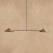 Simms 2-Light Linear Chandelier - GILDLAMPS