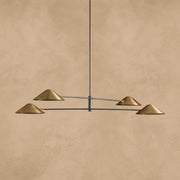 Simms 4-Light Linear Chandelier - GILDLAMPS