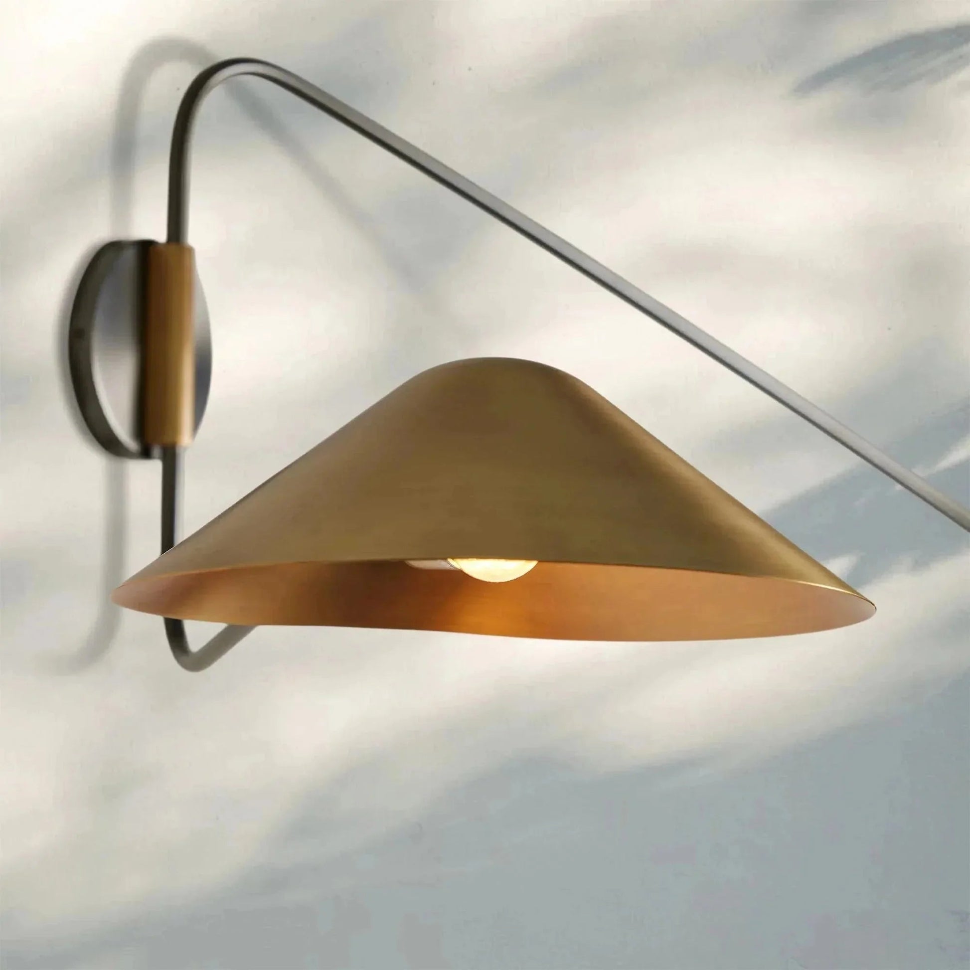 Simms Long Arm Double Wall Sconce - GILDLAMPS