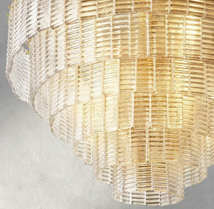 Siraue Clear Glass Round Chandelier 41", 52", 65" - GILDLAMPS