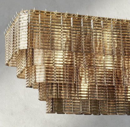 Siraue Smoke Glass Rectangular Chandelier 59", 77" - GILDLAMPS