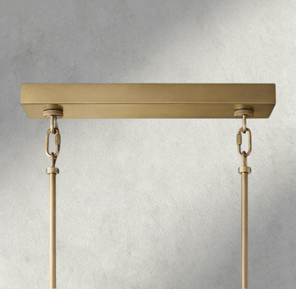 Siraue Smoke Glass Rectangular Chandelier 59", 77" - GILDLAMPS