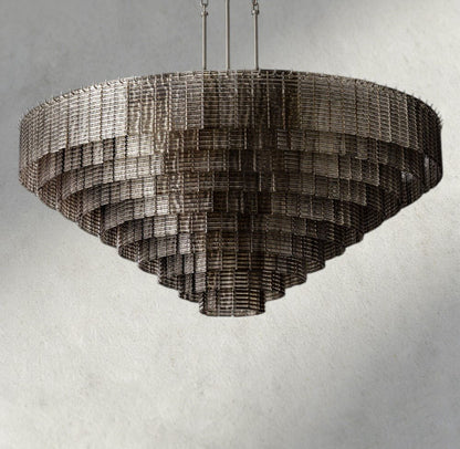 Siraue Smoke Glass Round Chandelier 41", 52", 65" - GILDLAMPS