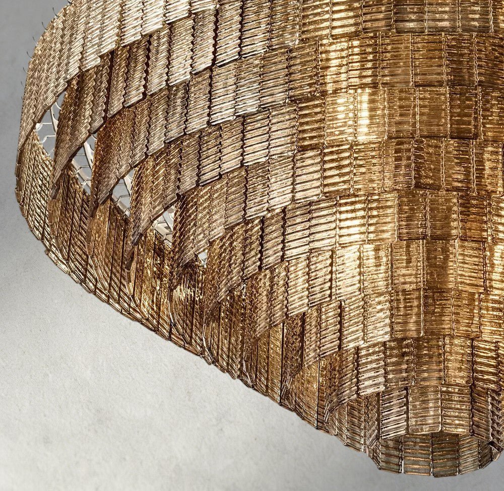 Siraue Smoke Glass Round Chandelier 41", 52", 65" - GILDLAMPS