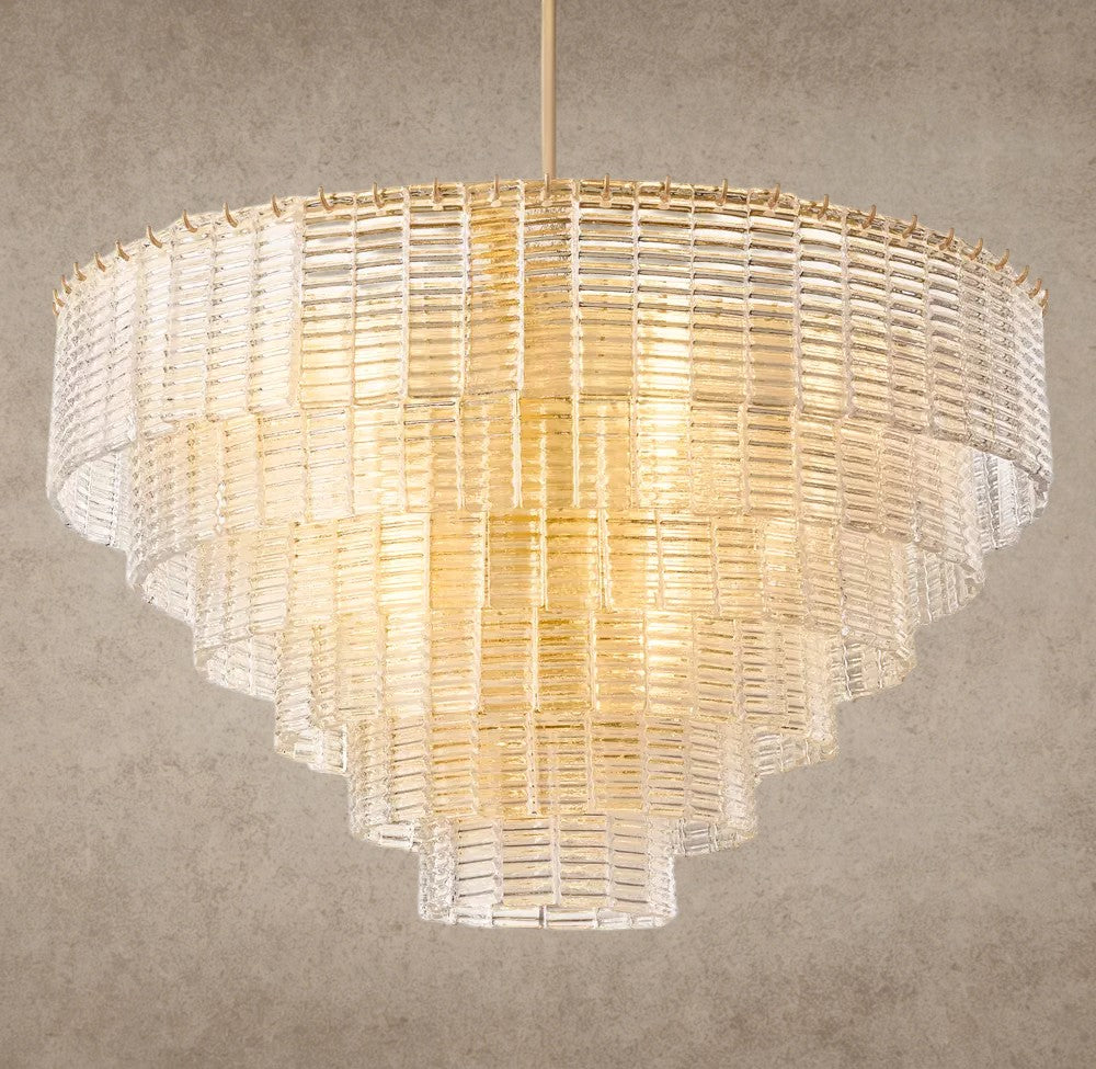 Sirene Clear Glass Round Chandelier 41 inch, 52 inch, 65 inch