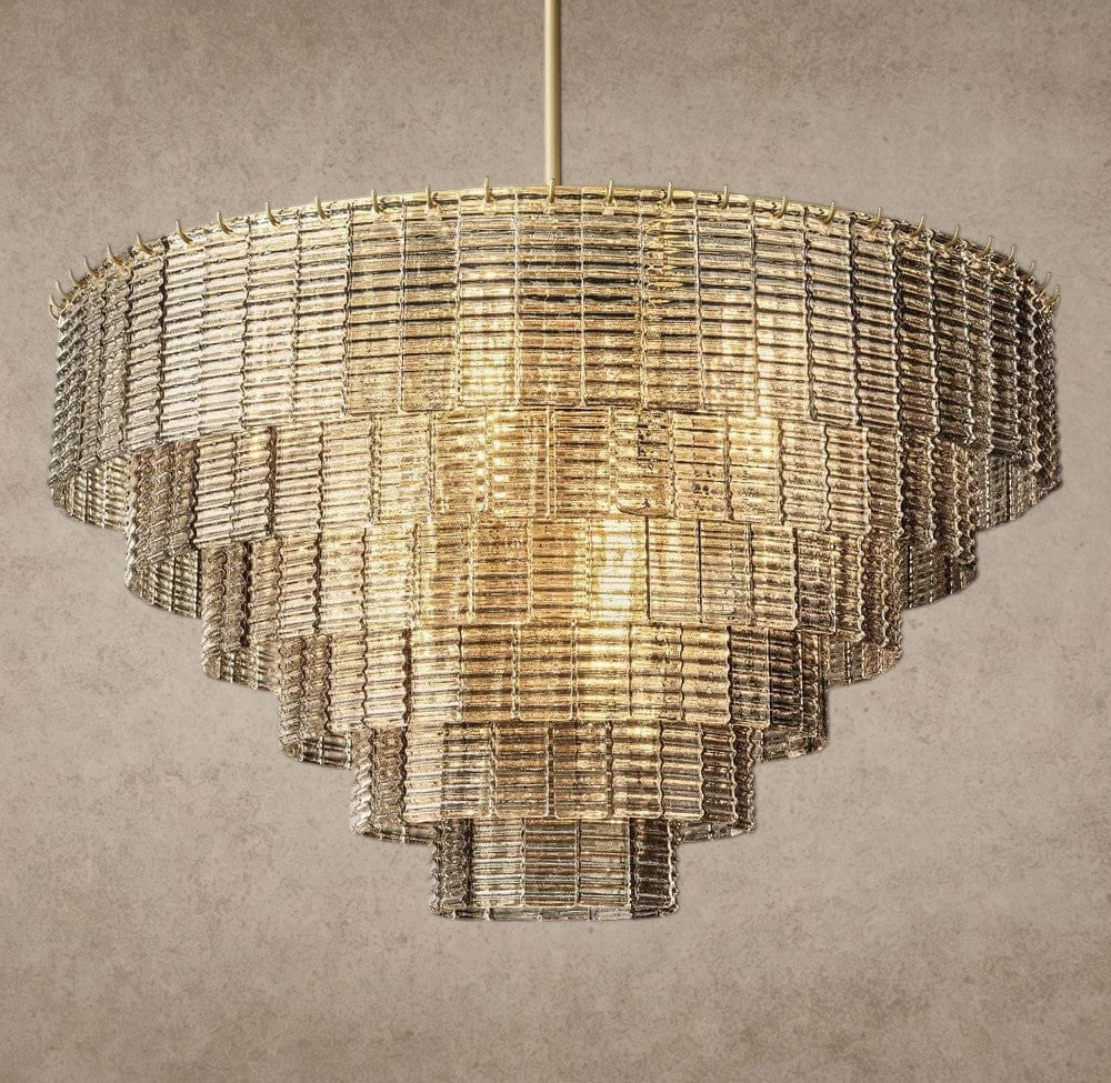 Sirene Smoke Glass Round Chandelier 41 inch, 52 inch, 65 inch