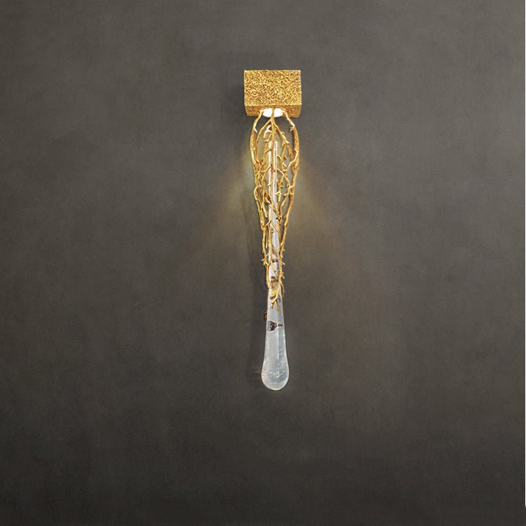 Slade Modern Branch Crystal Wall Sconce For Bedroom - GILDLAMPS