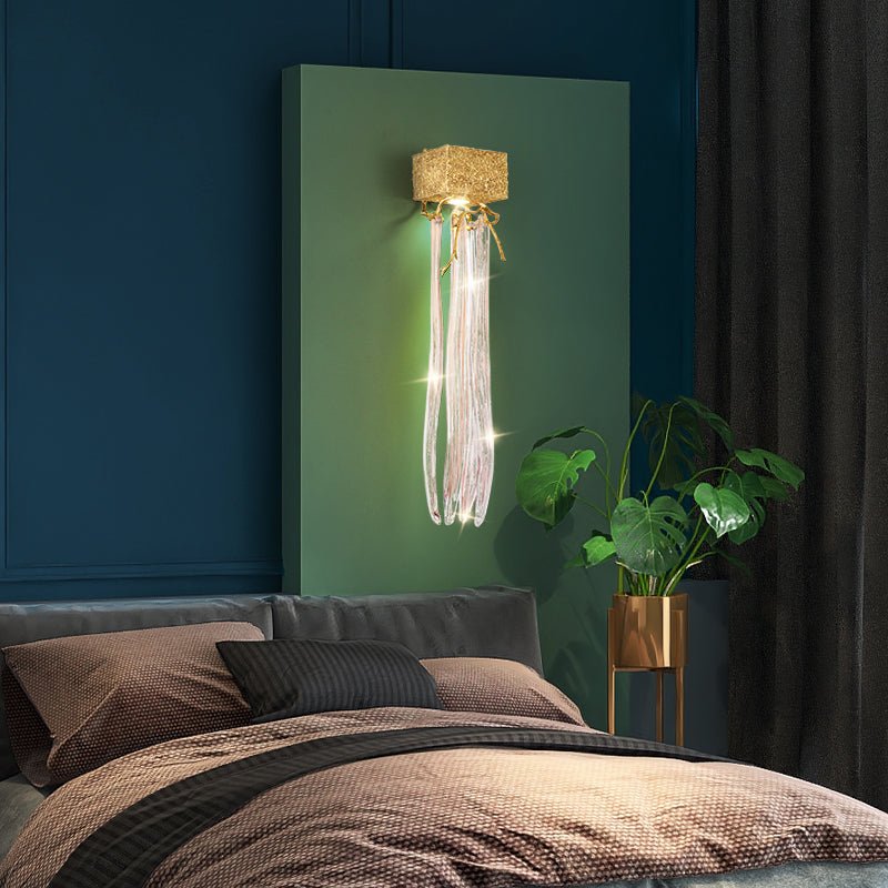 Slade Modern Branch Crystal Wall Sconce For Bedroom - GILDLAMPS
