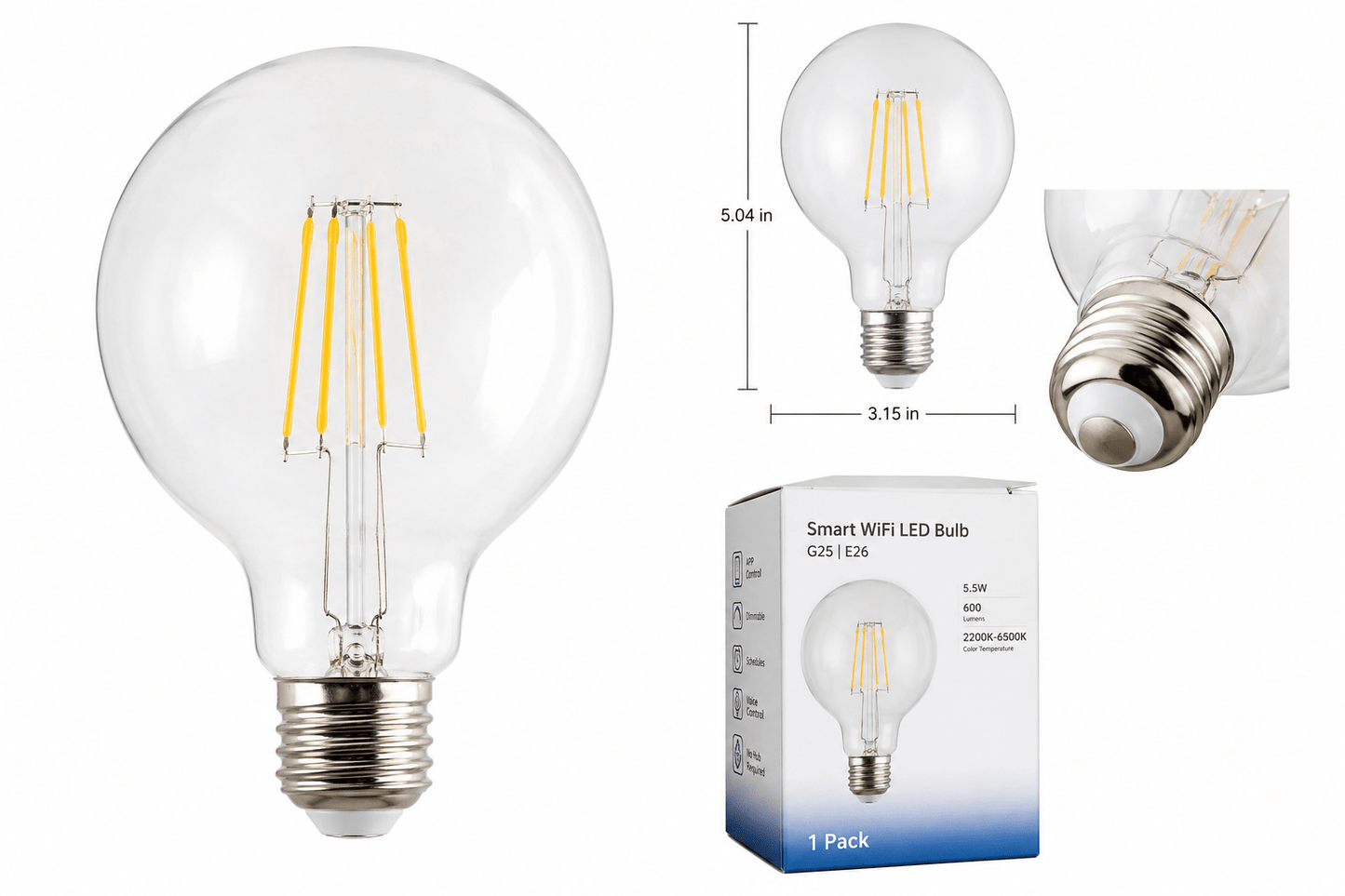 SMART LED Filaments Tunable White - GILDLAMPS