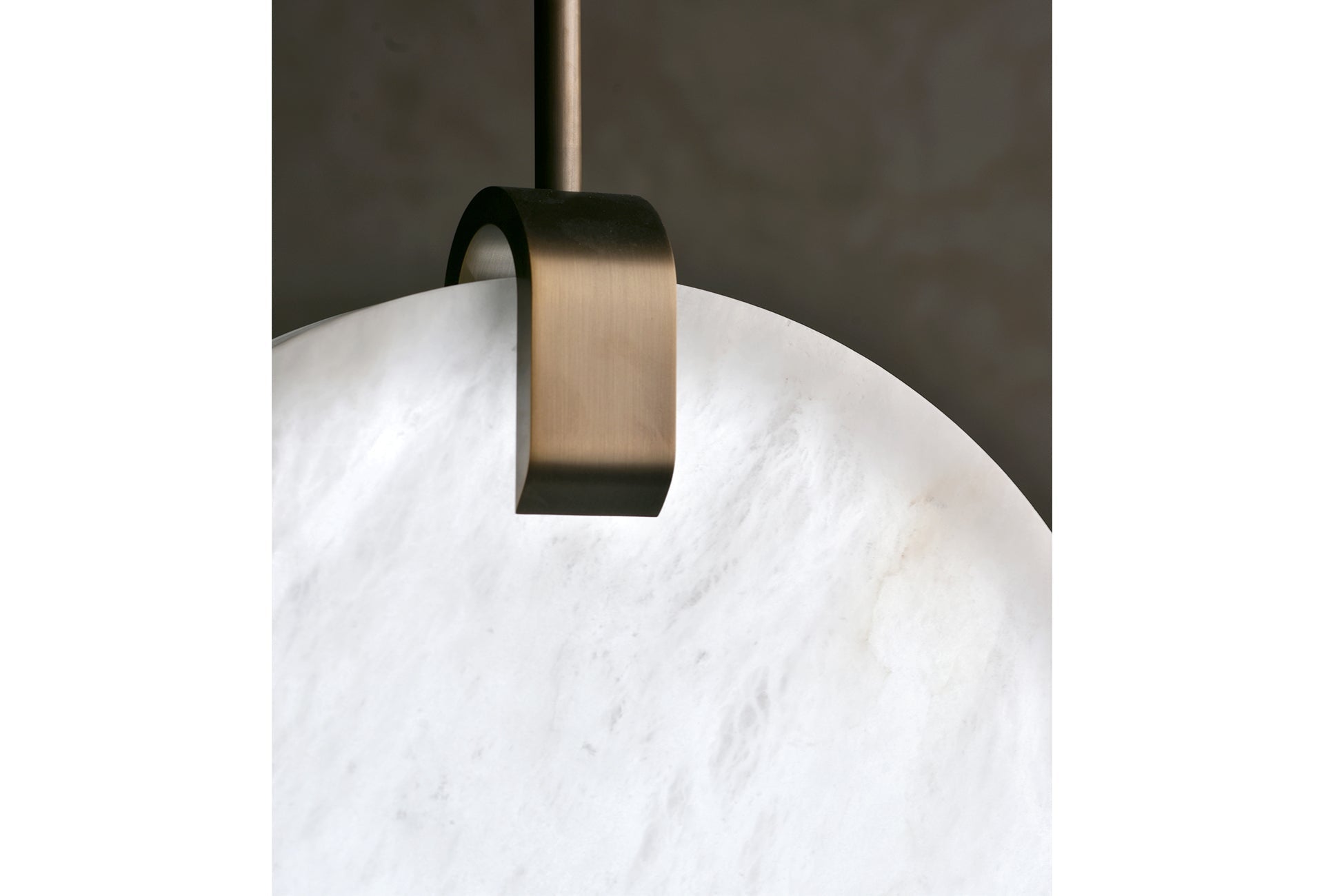 Soho Real Alabaster Disc Pendant Light, Pendant Lamp For Hallway, Staircase - GILDLAMPS