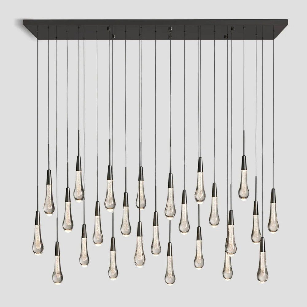 Solitaire Linear Chandelier 37'' 50'' 70'' 87" 120"W - GILDLAMPS