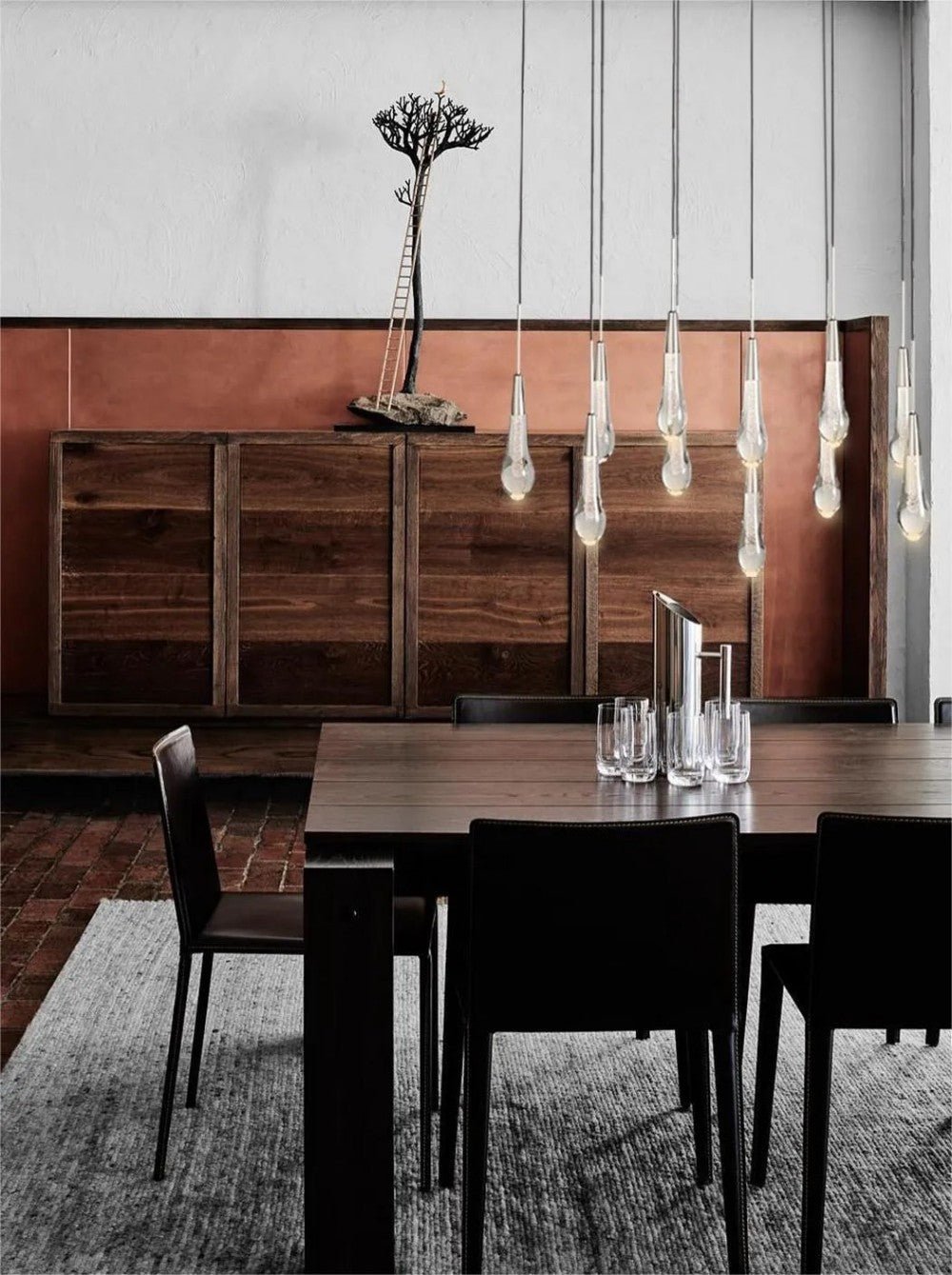 Solitaire Linear Chandelier 37'' 50'' 70'' 87" 120"W - GILDLAMPS