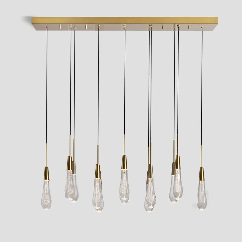 Solitaire Linear Chandelier 37'' 50'' 70'' 87" 120"W - GILDLAMPS