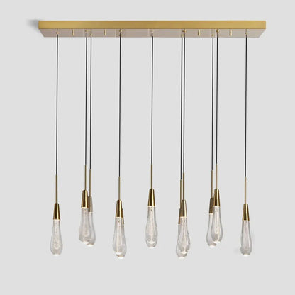 Solitaire Linear Chandelier 37'' 50'' 70'' 87" 120"W - GILDLAMPS