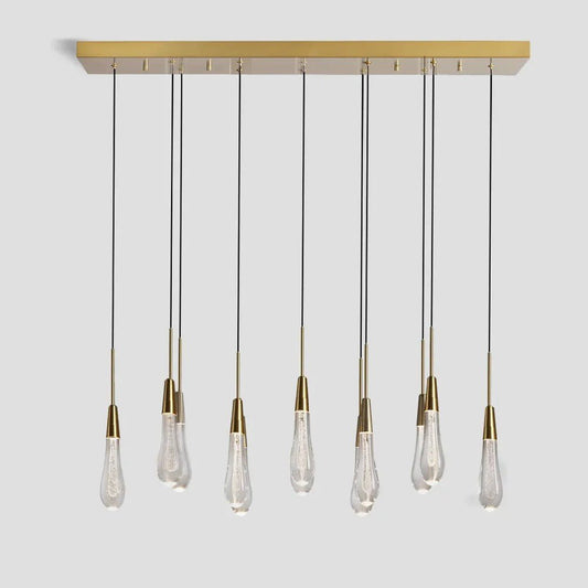 Solitaire Linear Chandelier 37'' 50'' 70'' 87" 120"W - GILDLAMPS