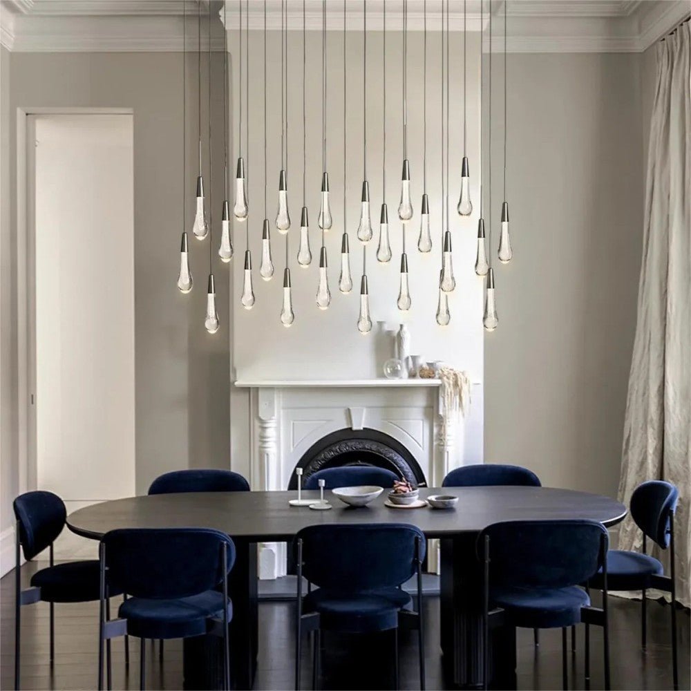 Solitaire Linear Chandelier 37'' 50'' 70'' 87" 120"W - GILDLAMPS
