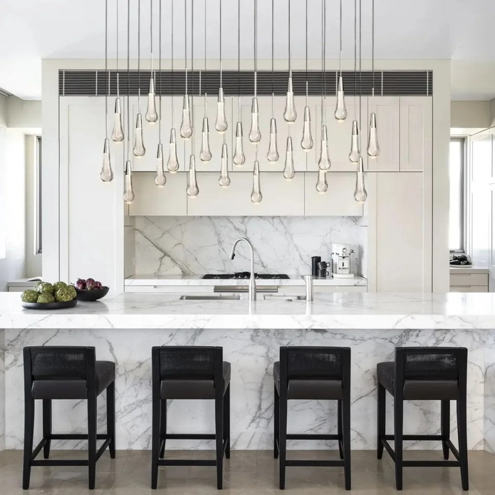 Solitaire Linear Chandelier 37'' 50'' 70'' 87" 120"W - GILDLAMPS