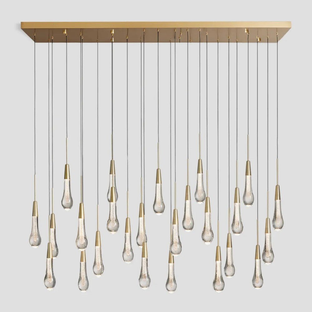 Solitaire Linear Chandelier 37'' 50'' 70'' 87" 120"W - GILDLAMPS