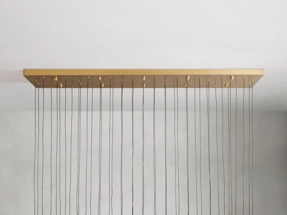 Solitaire Linear Chandelier 37'' 50'' 70'' 87" 120"W - GILDLAMPS